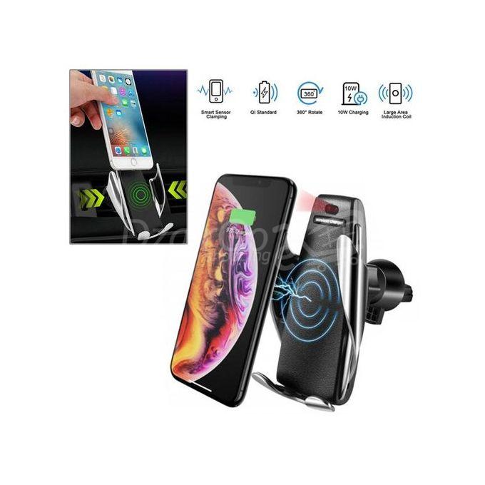 1-22.jpgمل هواتف ذكية مع مستشعر وشاحن لاسلكي للسيارة -S5 Smart Support Telephone Avec Capteur Et Chargeur Sans Fil Pour Voiture -S5- Noir - الصورة 1