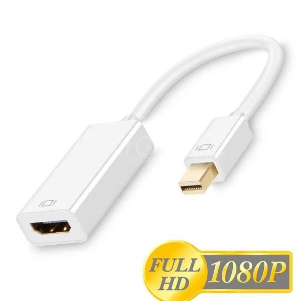 ميني ديسبلاي بورت دب محول ذكر ( صاعقة ) إلى HDMI أنثى 4K 2K ماك بوك