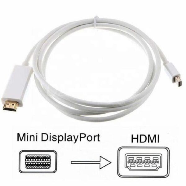 Mini Displayport Dp Mâle Thunderbolt Vers To Hdmi Male 1080P 1.8M MacBook