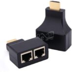 HDMI Extender vers Double Adaptateur réseau 3D Ethernet RJ45 sur Cat 5e / 6 HD 1080p -Noir- – Image 2