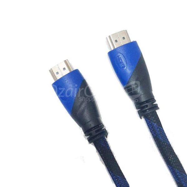 كابل Hdmi 1.5M 1.4 مضفر مطلي بالذهب 1080P فل اتش دي لجهاز عرض تلفزيوني محمول