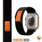 Bracelet de montre pour Apple Watch ultra , 44mm 45mm 42mm, 49mm noire/orange/smartwatch /montre connectée – Image 3
