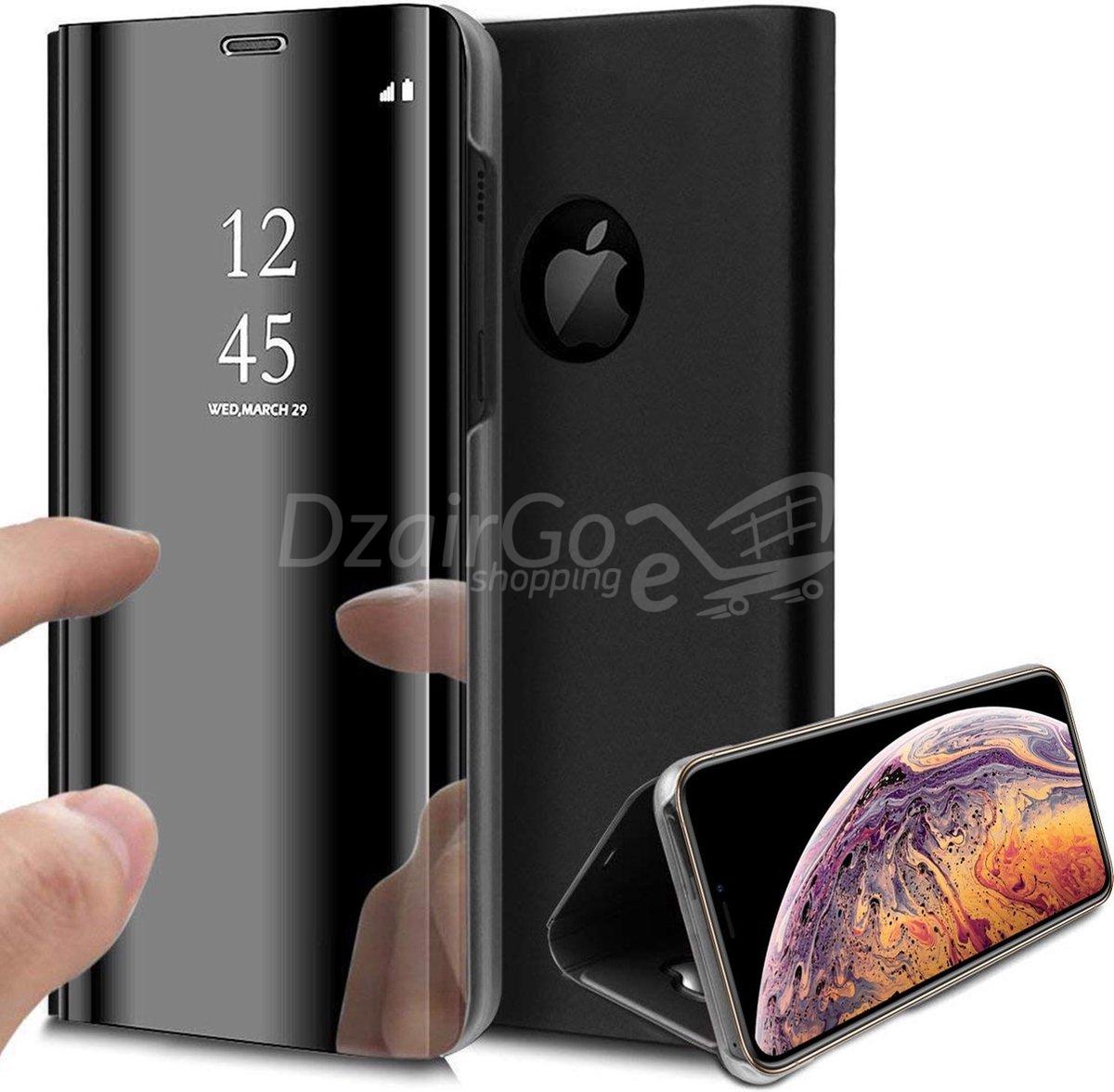 1200xجراب مرآة لهاتف iPhone xs max، جراب قلاب عالي الجودة لهاتف iPhone xs max pochette miroir iphone xs max HIGH COPY Coque Flip cover mirror Étui housse miroir  iphone xs max - الصورة 3