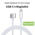 كابل شحن USB-C إلى MagSafe2 PD  (نصيحة على شكل حرف T) 100 دبليو ماك بوك
