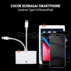 adaptateur 2in1 Type-C Lightning to Ethernet RJ45 Charger LAN Hub USB OTG iphone/ipad/MacBook/smartphone androïde – Image 3