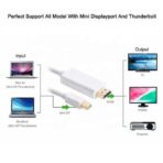 Mini Displayport Dp Mâle Thunderbolt Vers إلى Hdmi Male 1080P 1.8M MacBook - الصورة 2