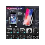 Smart Support Telephone Avec Capteur Et Chargeur Sans Fil Pour Voiture -S5- Noir – Image 2