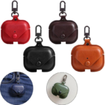 Étui pour AirPods PRO  écouteurs Bluetooth sans fil en cuir véritable accessoires de peau de couverture de protection pour étui de charge Apple AirPods – Image 2