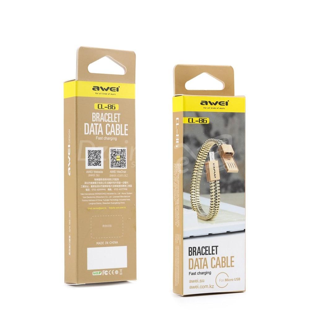 3-fsvk.nfkvnelk-min-1000x1000-1.jpgيع معصمه لـ Awei CL-86 Bracelet Câble de Charge Rapide pour: Micro USB - الصورة 3