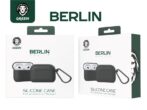 Étui en silicone vert pour Airpods 3 de la série Berlin GREEN LION ORIGINAL