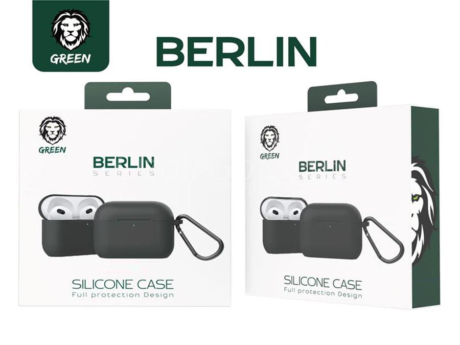 324559.jpg Étui en silicone vert pour Airpods 3 de la série Berlin GREEN LION ORIGINAL – Image 1