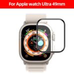 Verre trempé en céramique pour iwatch apple watch 49mm courbé curved souple film de protection d'écran incassable film montre intelligente smart watch 49 MM. smartwatch /montre connectée