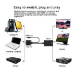 Adaptateur Convertisseur Vga Male Avec Audio To Hdmi Femelle Full Hd 1080P Noir – Image 2