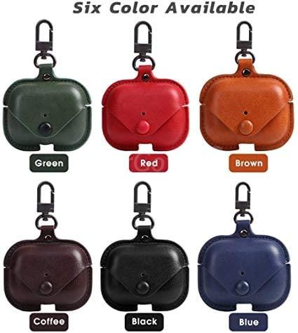 41GVK1hiaUL._AC_.jpg Étui pour AirPods 3 écouteurs Bluetooth sans fil en cuir véritable accessoires de peau de couverture de protection pour étui de charge Apple AirPods – Image 4