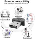 Super Mini USB 2.0 pour Microphone et Audio, pilote de conversation en Studio, pour ordinateur Portable, Notebook, PC, MSN, Skype – Image 4