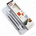 JAKEMY JM-OP07 3pcs Metal Spudger Set Outil d'ouverture de réparation pour Smartphone Laptop Tablet - الصورة 2