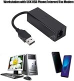 FAX USB 56k V. 92 Modem de transmission de données vocales par modem externe Modem de télécopie