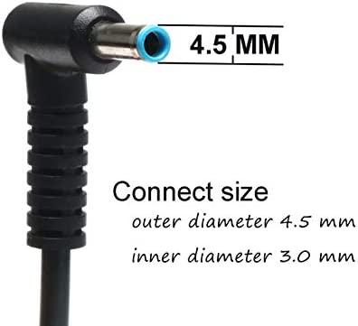 41zC1qpJ0eL._AC_SY580_.jpg Câble de chargeur d'alimentation CC 4,5 x 3,0 mm avec connecteur à angle droit avec broche pour ordinateur portable HP Envy. Connecteur DC 4,5 x 3,0 mm – Image 3