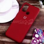 Coque en silicone d'origine 1+ NORD N10 باللون الأحمر لهاتف OnePlus