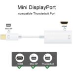 Adaptateur Mini Displayport Dp Mâle ( Thunderbolt ) Vers Hdmi Femelle 4K 2K MacBook – Image 3