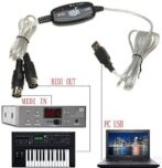 Cable MIDI/USB avec pilote intégré et indicateurs d'activité MIDI pour chaque port. – Image 3