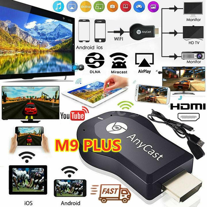 5a7bf92d141ad9d17b20487fcfcfe767.jpg_720x720q80.jpg M9+ Chromecast – clé TV M9 Plus, 1080P, sans fil, récepteur Dongle d'affichage WiFi, miroir Ezcast Airplay, compatible HDMI, Google – Image 1