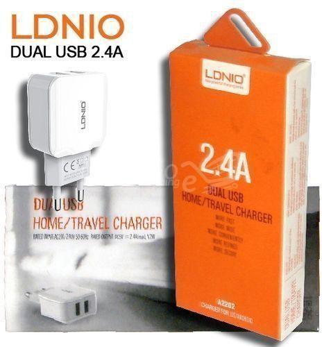 شاحن جدارية LDNIO A2202 قابس الاتحاد الأوروبي مزدوج USB