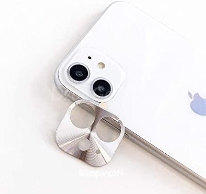 Anneau de Protection d'objectif d'appareil photo pour iPhone 11 placage en aluminium