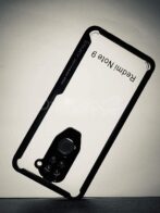 ⁦حافظة هاتف ريدمي نوت 9 من الأكريليك الهجين المقاوم للصدمات، حافظة IPAKY شفافة لهاتف نوت 9⁩ - الصورة ⁦2⁩