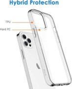 Coque de téléphone iphone12/12 PRO PLUS de luxe antichoc transparente – Image 2