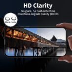 Verre trempé 9H pour Iphone 14/14PLUS  Protecteur d'écran de caméra CD anneau de caméra Protecteur d'objectif de caméra pour iphone14 14 PLUS 14+