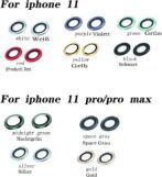 Verre trempé 9H pour Iphone 11 Protecteur d'écran de caméra CD anneau de caméra Protecteur d'objectif de caméra pour iphone11 – Image 3