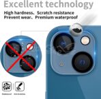 Protecteur de verre d'objectif d'appareil photo pour Apple iPhone 14 plus – Image 3