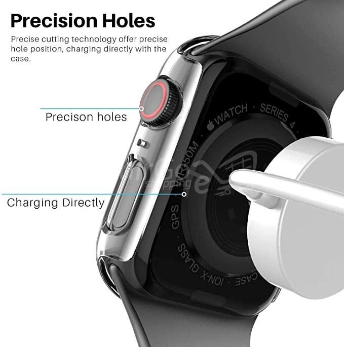 718CGoRFkL._SX679_-1.jpg Coque avec Protecteur d'Ecran 44mm pour Apple  Transparent. smartwatch /montre connectée – Image 3