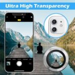 9H الزجاج المقسى آيفون 12/ 12 mini Protecteur d'écran de caméra CD anneau de caméra Protecteur d'objectif de caméra pour iphone 12 /12mini