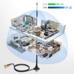 Antenne 4G Avec Câble 10M Magnétique Pour Modem 4g Mobilis Djezzy Ooredo Avec Connecteur Mâle SMA – Image 2