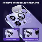 Protecteur de verre d'objectif d'appareil photo pour Apple iPhone 14 PRO MAX – Image 3
