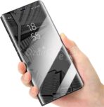 جراب pochette Mirror S10 NOIR لهاتف Samsung Galaxy S10 الأصلي، جراب قلاب رفيع وشفاف - الصورة 3