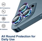 Verre trempé 9H pour Iphone 12PRO MAX Protecteur d'écran de caméra CD anneau de caméra Protecteur d'objectif de caméra pour iphone 12 برو ماكس - الصورة 3