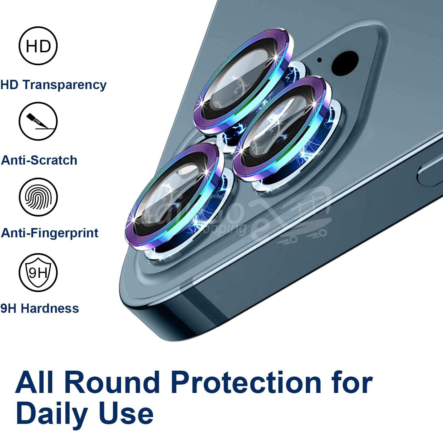 71gZ-ESlIwL._AC_SL1500_.jpgبرو ماكس Verre trempé 9H pour Iphone 12PRO MAX Protecteur d'écran de caméra CD anneau de caméra Protecteur d'objectif de caméra pour iphone 12 PRO MAX - الصورة 3