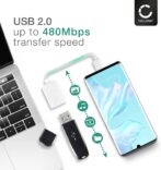 كابل OTG متوافق مع الهواتف الذكية والأجهزة اللوحية والكمبيوتر المحمول - الصورة 3