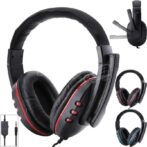 Casque de jeu noir et rouge / casque avec microphone / micro pour PS4 / PC/SMARTPHONE ,gamer, gaming – Image 3