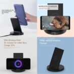 Xiaomi Chargeur sans fil vertical 20W Max avec flash charge Qi Compatible Multiple Safe Stand – Image 3