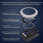 ⁦عدسة سامسونج جالاكسي S23 الترا حماية للكاميرا الخلفية عدسة s23ultra⁩ - الصورة ⁦3⁩