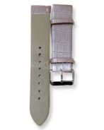 Rose claire  Bracelet 22MM de montre en cuir simili croco/smartwatch /montre connectée – Image 2