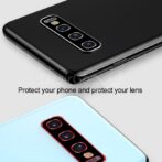 S10/10+ NOIR Film de protection d'objectif de caméra en alliage de titane de qualité supérieure en verre trempé pour Samsung Galaxy S10, هاتف Samsung Galaxy S10 Plus - الصورة 3