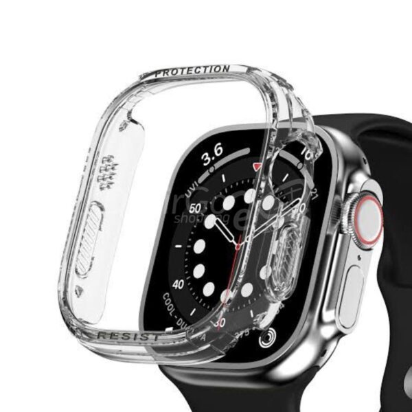 Coque avec Protecteur d'Ecran 49MM pour Apple Watch Ultra Transparent. smartwatch /montre connectée