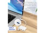 ⁦محول من النوع c إلى النوع c / USB أ/منفذ مساعد 3.5 répartiteur d'écouteurs audio iPhone/ipad/android⁩ - الصورة ⁦2⁩