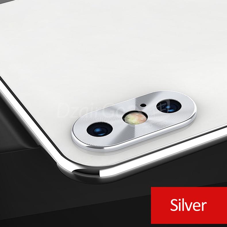 iPhone-X-XR-XS-MAX-Camera-Lens-Protection-Ring-Plating-in.jpg_Q90.jpg Protection caméra d'objectif d'appareil photo pour iPhone X  XS  placage en aluminium - الصورة 1