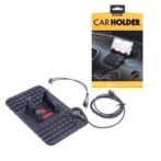 2en1 Chargeur auto et Support smartphone Super Flexible Charge gps De Voiture Montage avec Absorption Magnétique Port de charge Micro USB 2 en 1 Connecteur pour iPhone et micro usb – Image 5